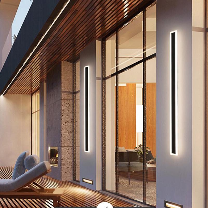 Modern LED Wall Light Sleek Black Aluminum 150cm IP67 Waterproof Indoor Outdoor — Image 14