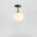 Ascelin Modern Ceiling Light Fixture - Gold & Black, Glass Globes, 2-3 Bulbs — Image 10