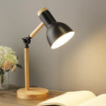 Modern Wooden Desk Lamp Adjustable LED Reading Light Rotatable Arm Home Office — Image 2