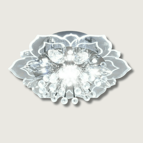 Luxury Crystal LED Ceiling Light Fixture - Multi-Color, Acrylic, 16-inch — Image 2