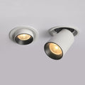 Modern Adjustable Recessed Ceiling Light - White & Black Aluminum, 9W LED — Main Image