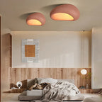 Modern Minimalist Ceiling Light Stone Texture LED Flush Mount Fixture — Image 5