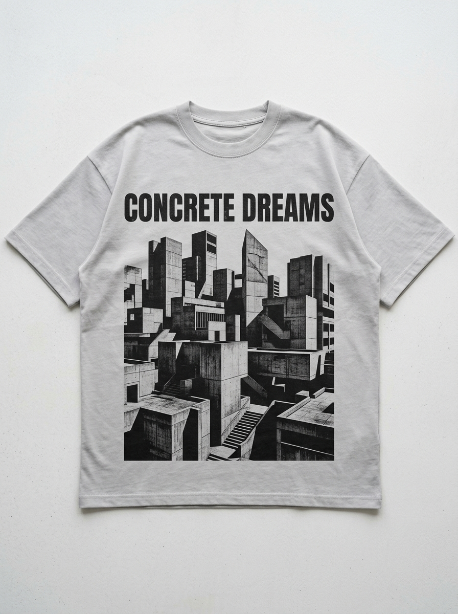 Concrete Dreams Oversized T-Shirt - Front view