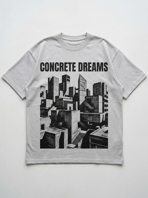 Concrete Dreams Oversized T-Shirt - Front view