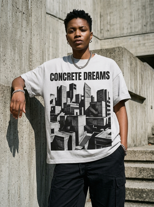 Concrete Dreams Oversized T-Shirt - Worn