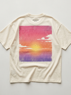 Faded Sunset Oversized T-Shirt - Back view