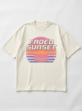 Faded Sunset Oversized T-Shirt - Front view
