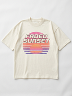 Faded Sunset Oversized T-Shirt - Front view